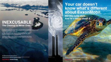 Campaña “Energía honesta” de ExxonMobil.