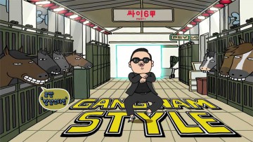 Escena de animación tomada de Gangnam Style.