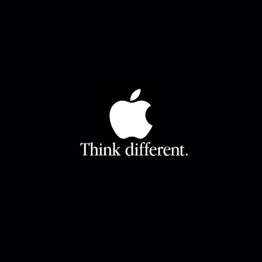 Apple: Think different.
