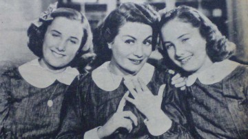 Niní Marshall junto a las hermanas Mirtha y Silvia Legrand en “Hay que educar a Niní”.