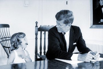 Caroline Kennedy y JFK en 1962.