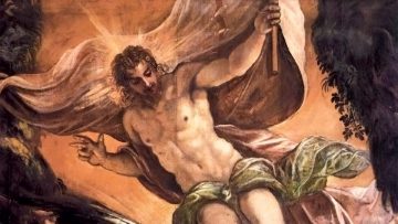 Detalle de La Resurrección de Cristo, Tintoretto (1578-1581).