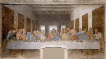 “La última cena”, mural de Leonardo da Vinci.