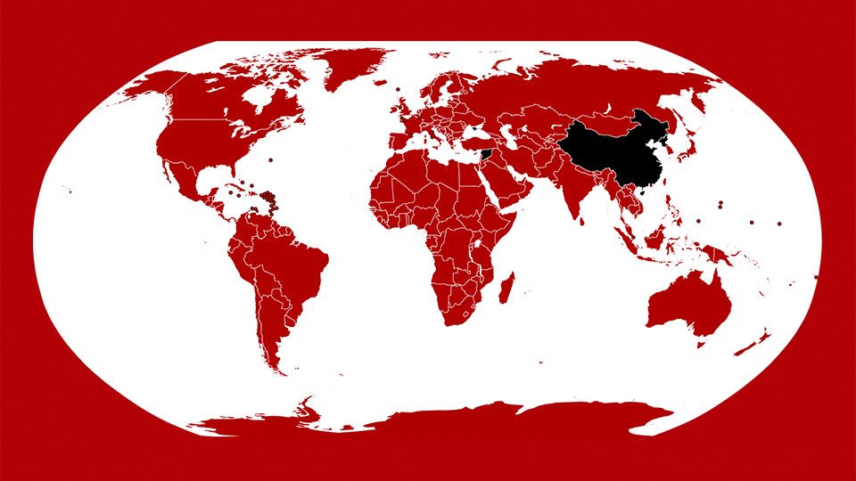 La vasta mancha roja de Netflix en los confines del mundo.